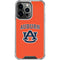 Auburn University AU Orange iPhone 14 Pro Clear Case